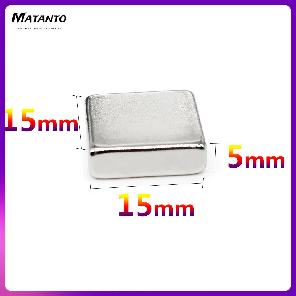 2/5/10/20/30/50PCS 15x15x5 mm Block Strong Powerful Magnets N35 Rectangular Rare Earth Neodymium Magnet 15x15x5mm 15*15*5 mm
2/5/10/20/30/50PCS 15x15x5 mm Block Strong Powerful Magnets N35 Rectangular Rare Earth Neodymium Magnet 15x15x5mm 15*15*5 mm