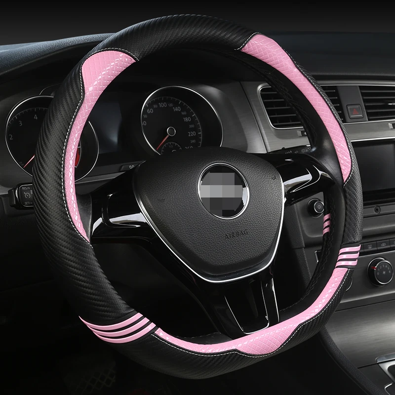 D Shape Steering Wheel Cover for Women 38 CM Car Styling Universal Leather Steering Wheel Cover for Girls Cute Car Accessories
D Shape Steering Wheel Cover for Women 38 CM Car Styling Universal Leather Steering Wheel Cover for Girls Cute Car Accessories