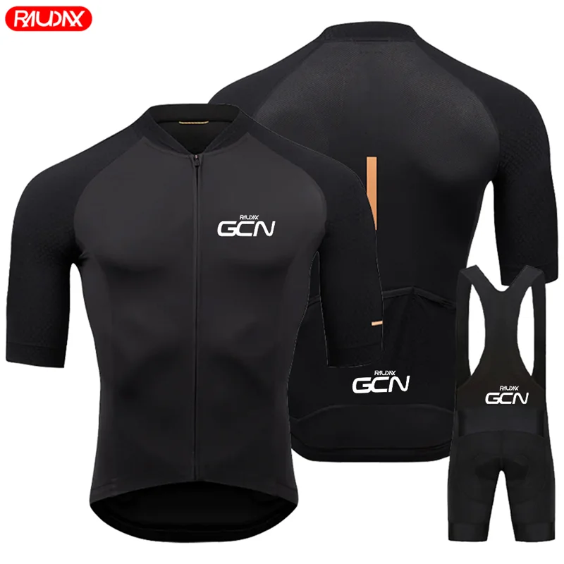 Raudax Gcn Cycling Jersey Set Short Sleeve Breathable MTB Bike Summer Black Cycling Clothing Maillot Ropa Ciclismo Uniform Suit
Raudax Gcn Cycling Jersey Set Short Sleeve Breathable MTB Bike Summer Black Cycling Clothing Maillot Ropa Ciclismo Uniform Suit