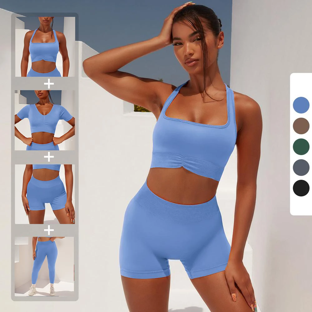 Women's Sportswear Yoga Set Workout Clothes Sport Set Women Gym Clothing High Waist Seamless Leggings Fitness Sport Bra Crop Top
Women's Sportswear Yoga Set Workout Clothes Sport Set Women Gym Clothing High Waist Seamless Leggings Fitness Sport Bra Crop Top