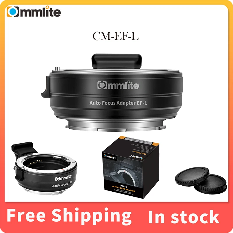 

COMMLITE CM-EF-L Electronic Lens Adapter from Canon EF/EF-S Mount Lens to L-Mount Camera Panasonic Sigma Leica Lightweight