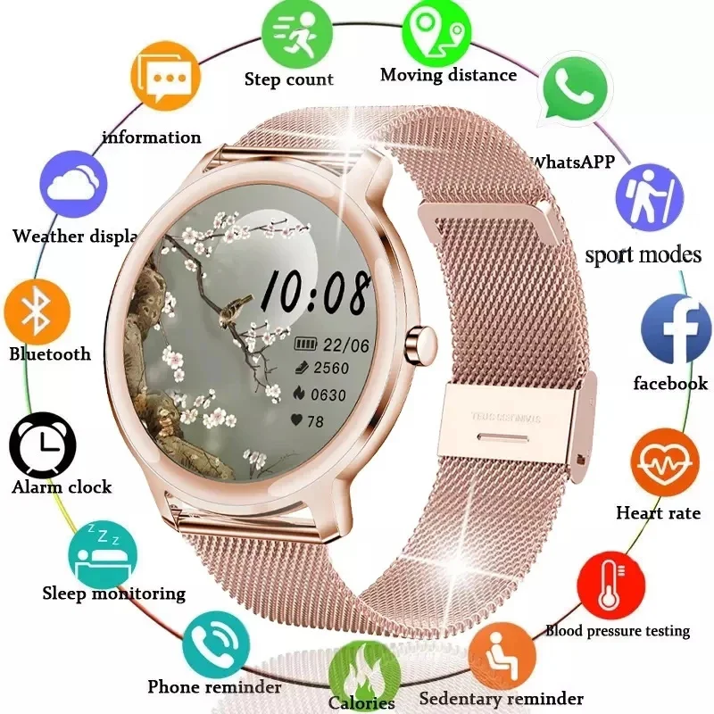 2022 New Ladies Smart Watch Women Waterproof Fitness Tracker Health Music Heart rate smartwatch Woman Free shipping
2022 New Ladies Smart Watch Women Waterproof Fitness Tracker Health Music Heart rate smartwatch Woman Free shipping