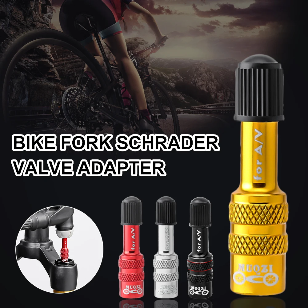 MTB Bike Front Fork Schrader Valve Adapter MTB Road Bike Aluminum Alloy Air Fork Inflatable Valve Adapter Bicycle Accessories
MTB Bike Front Fork Schrader Valve Adapter MTB Road Bike Aluminum Alloy Air Fork Inflatable Valve Adapter Bicycle Accessories