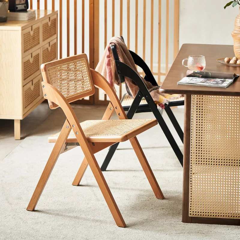 Solid wood rattan Folding chair antique back dining chair Nordic ins log desk chair balcony leisure dessert shop stool 
Solid wood rattan Folding chair antique back dining chair Nordic ins log desk chair balcony leisure dessert shop stool