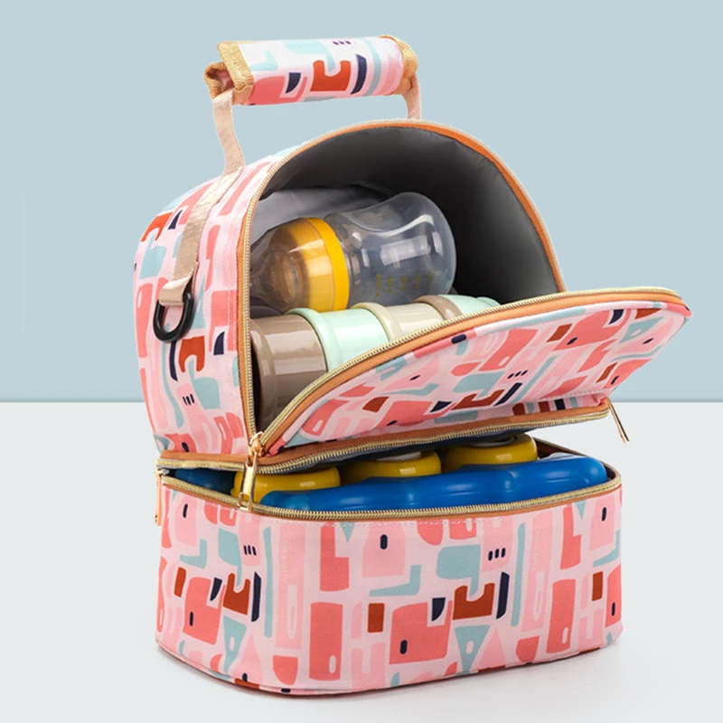 Сумка для мам, сумка для подгузников, двухслойная Термосумка для детских бутылочек, Детский рюкзак для ухода за ребенком, водонепроницаемая сумка для беременных
Сумка для мам, сумка для подгузников, двухслойная Термосумка для детских бутылочек, Детский рюкзак для ухода за ребенком, водонепроницаемая сумка для беременных