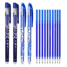 Erasable Gel Pen Refills Rod Set 0.5mm Washable Handle Magic Erasable Pen for School Pen Writing Tools Kawaii Stationery