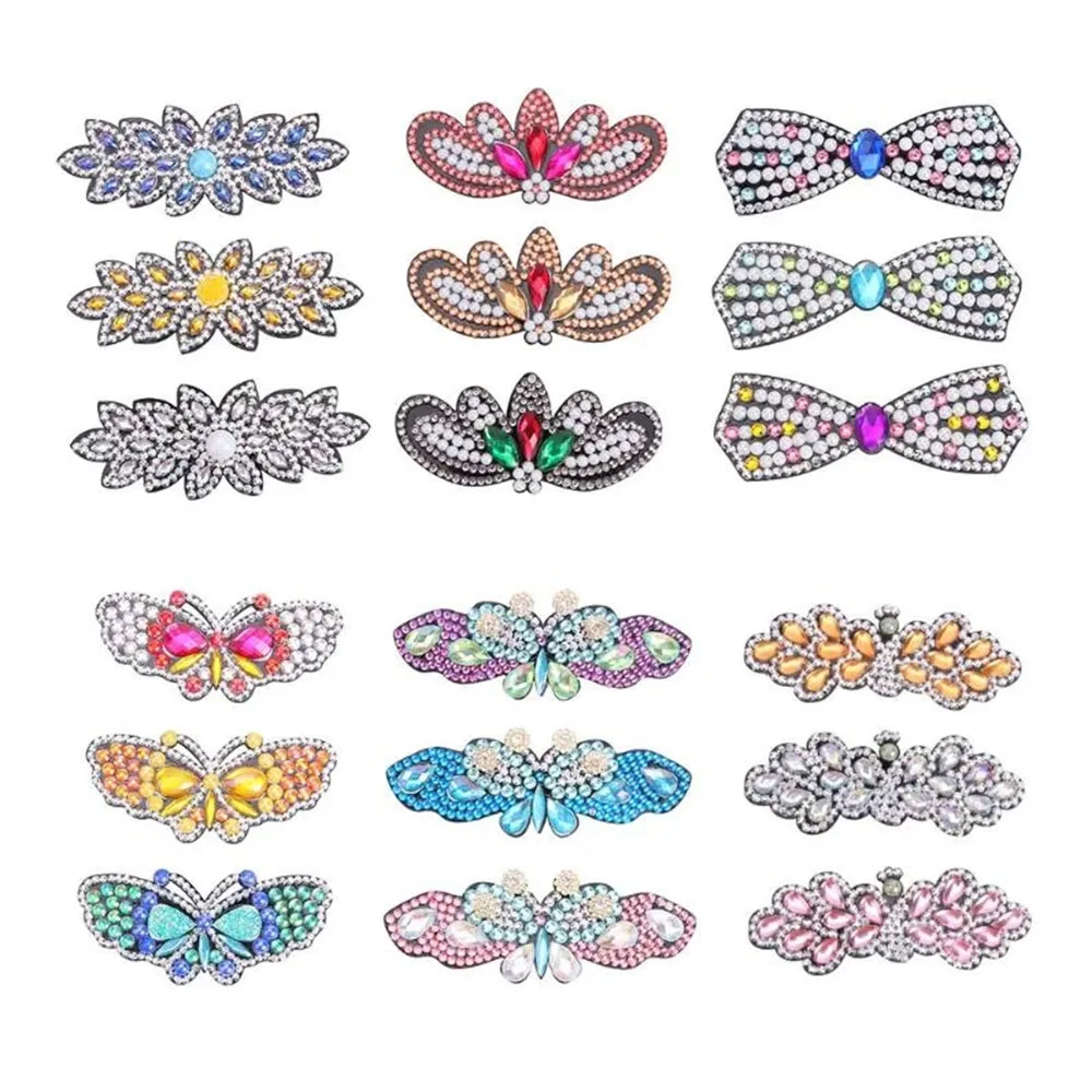 3pcs Diamond Painting Hair Clip Flower Leaf Butterfly Hairpin Handmade DIY Full Drill Bobby Pin Hairpin Hair Styling Headdress
3pcs Diamond Painting Hair Clip Flower Leaf Butterfly Hairpin Handmade DIY Full Drill Bobby Pin Hairpin Hair Styling Headdress