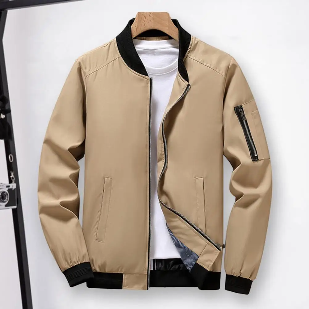 Men Outerwear Stylish Men's Winter Jacket with Stand Collar Pockets Slim Fit Business Casual Outerwear for Autumn Winter Casual
Men Outerwear Stylish Men's Winter Jacket with Stand Collar Pockets Slim Fit Business Casual Outerwear for Autumn Winter Casual