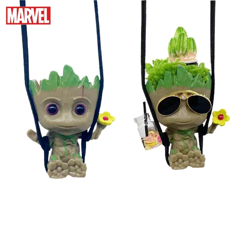 Кавайная машинка Marvel Грут украшение мини-кукла цветочный горшок ароматерапия