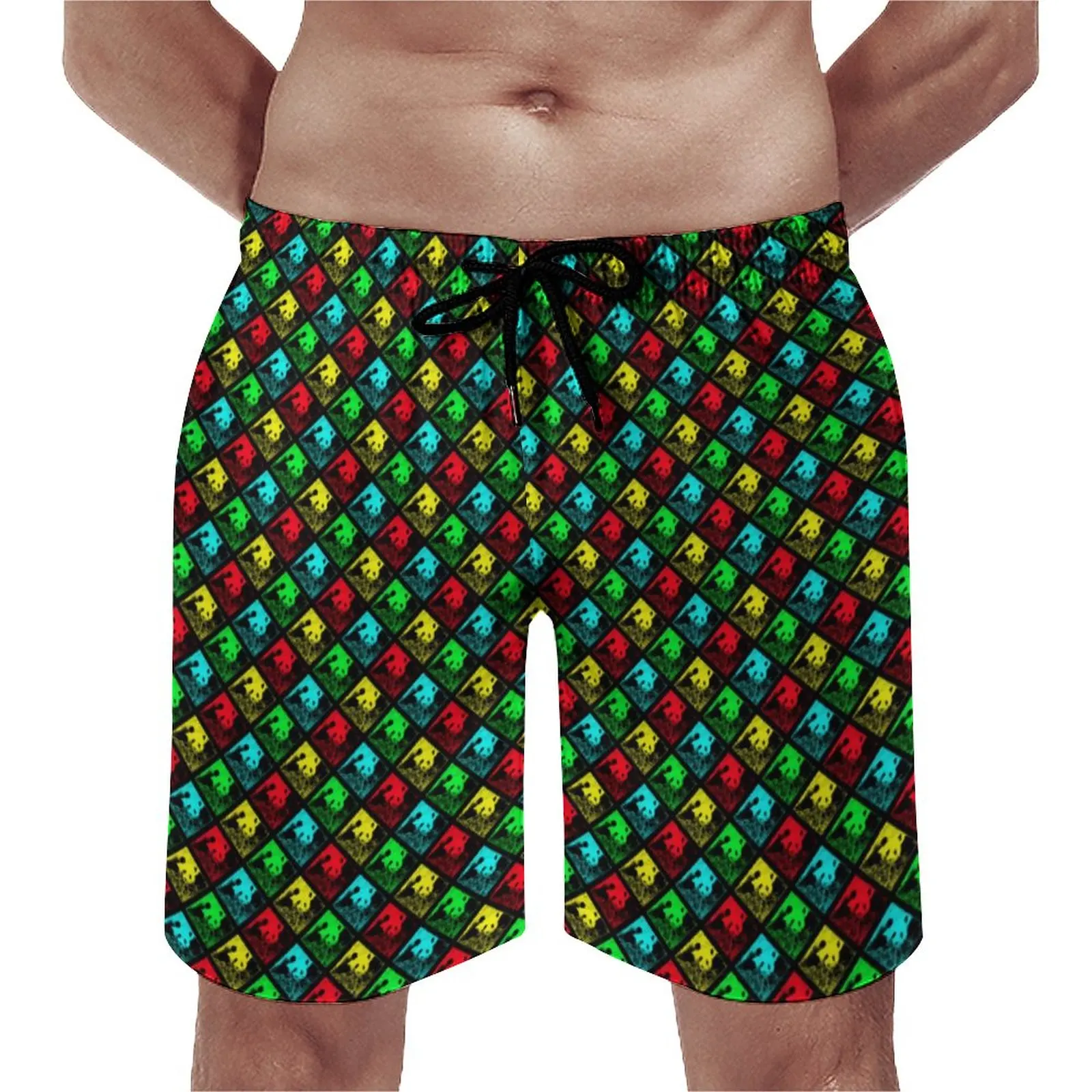 Summer Board Shorts Pop Art Panda Sportswear Blue and Yellow Beach Short Pants Casual Quick Drying Swimming Trunks Plus Size
Summer Board Shorts Pop Art Panda Sportswear Blue and Yellow Beach Short Pants Casual Quick Drying Swimming Trunks Plus Size