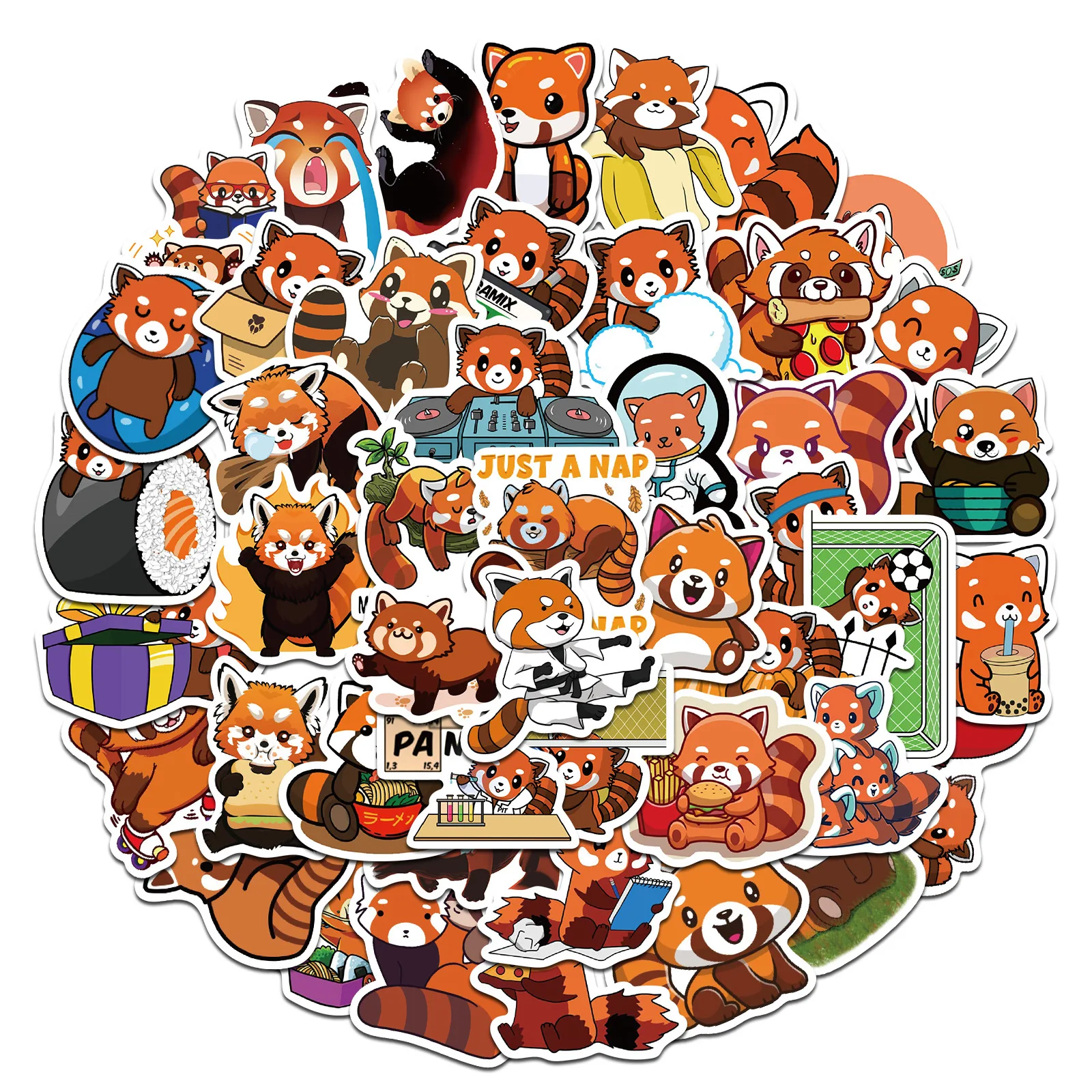 50Pcs Cartoon 2023 Animal lovely Red Panda Stickers Graffiti PVC Decal Laptop Motorcycle Luggage Snowboa Car Sticker
50Pcs Cartoon 2023 Animal lovely Red Panda Stickers Graffiti PVC Decal Laptop Motorcycle Luggage Snowboa Car Sticker