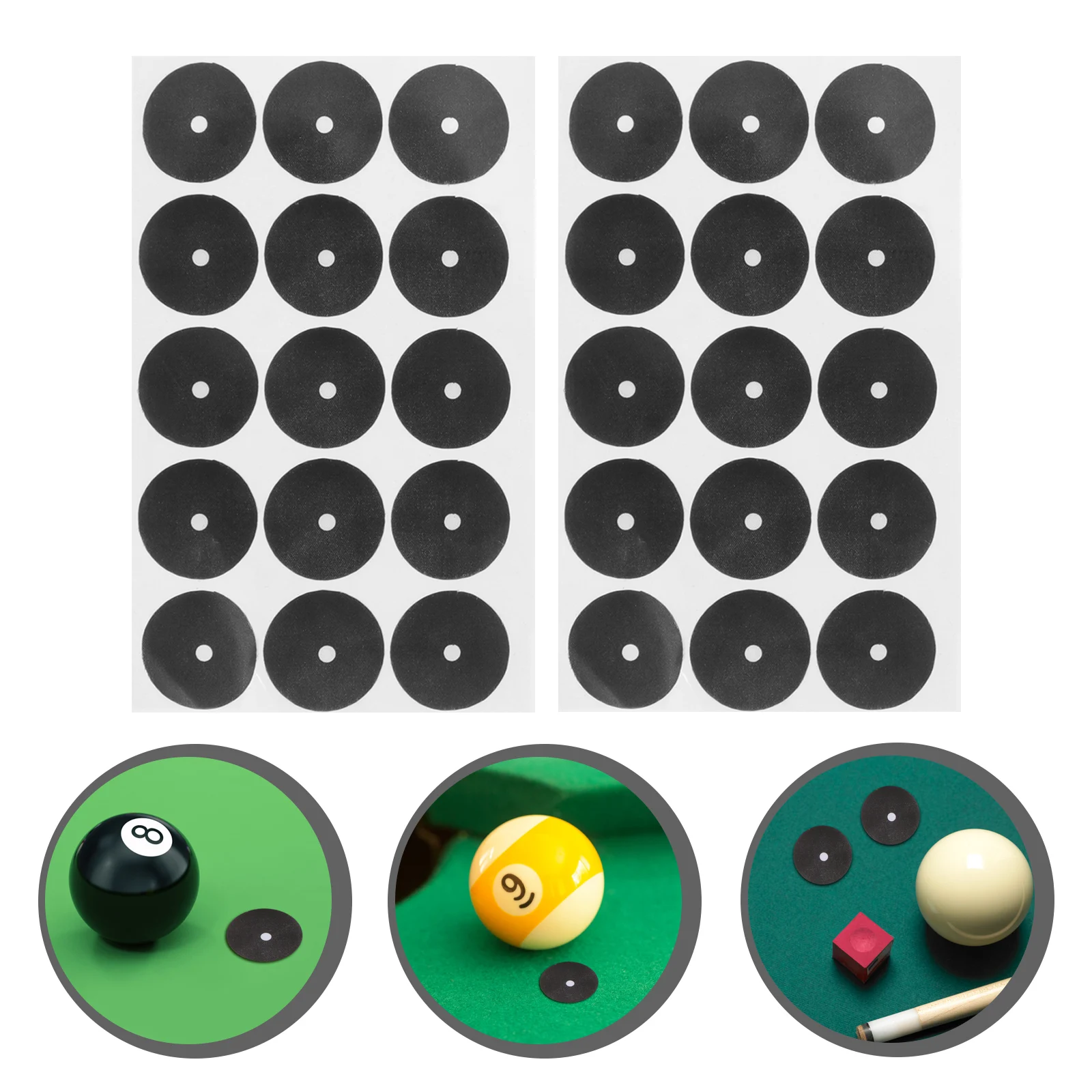 2 Sheets Billiard Table Black Dot Pool Table Marker Dot Billiard Marking Stickers for Club Use Pool Accessory
2 Sheets Billiard Table Black Dot Pool Table Marker Dot Billiard Marking Stickers for Club Use Pool Accessory