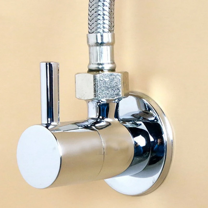 Water Control Valve Faucet Angle Valve Brass Diverter Toilet Valve Control Kitchen Accessories Solid Brass Chrome Plated
Water Control Valve Faucet Angle Valve Brass Diverter Toilet Valve Control Kitchen Accessories Solid Brass Chrome Plated