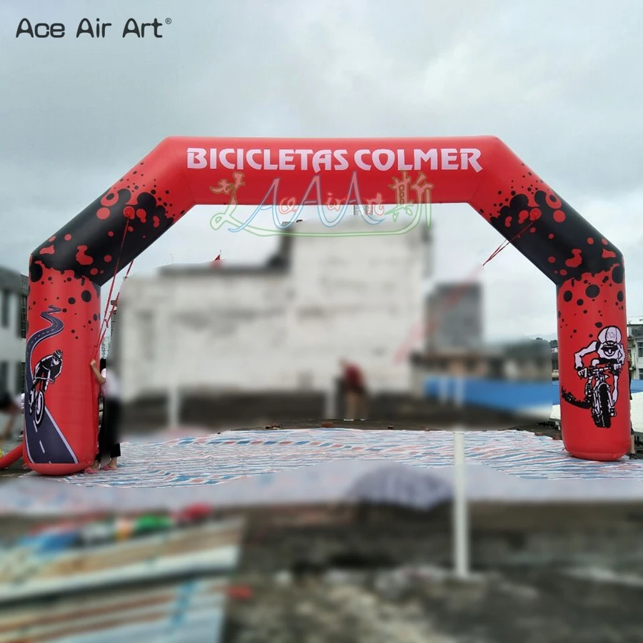 Free Standing Inflatable Race Archway With Logos For Outdoor Bike Race Start/Finish Line Made By Ace Air Art
Free Standing Inflatable Race Archway With Logos For Outdoor Bike Race Start/Finish Line Made By Ace Air Art