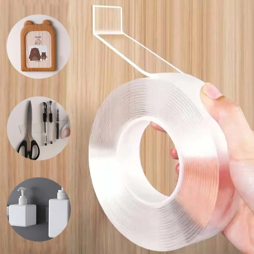 1/2/3M Nano Tape Double Sided Tape Transparent Reusable Waterproof Adhesive Tapes Cleanable Kitchen Bathroom Supplies Tapes
1/2/3M Nano Tape Double Sided Tape Transparent Reusable Waterproof Adhesive Tapes Cleanable Kitchen Bathroom Supplies Tapes