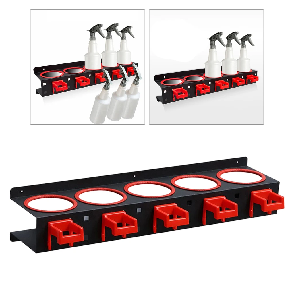 Wall Mounted Spray Bottle Holder Rack Watering Can Storage Rack For Workshop Bottle Storage Organizer Garage Car Wash Tool Rack
Wall Mounted Spray Bottle Holder Rack Watering Can Storage Rack For Workshop Bottle Storage Organizer Garage Car Wash Tool Rack
