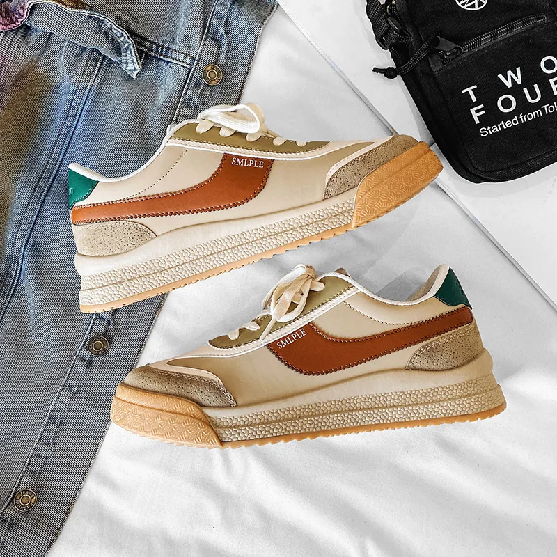 Men Shoes Leather Lace Up Fashion Sneakers Mens Casual Shoes Designer Skateboard Shoes Platform Mixed Color Men Handmade Shoes 
Men Shoes Leather Lace Up Fashion Sneakers Mens Casual Shoes Designer Skateboard Shoes Platform Mixed Color Men Handmade Shoes