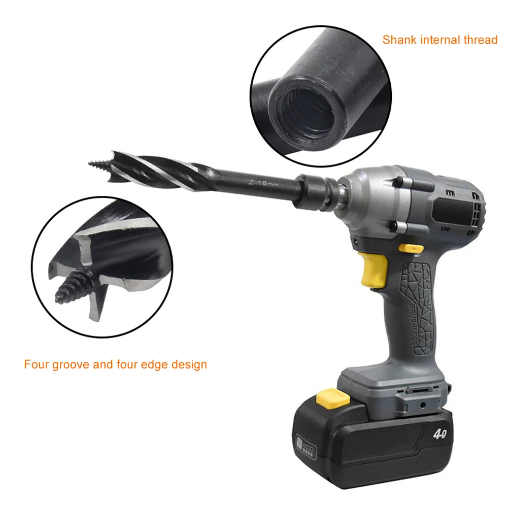 3Pcs Wood Drill Bit Set Accessories 18/20/22MM Electric Wrench Hex Shank Self-Tapping Deep Hole Drill Woodworking Drill Bits
3Pcs Wood Drill Bit Set Accessories 18/20/22MM Electric Wrench Hex Shank Self-Tapping Deep Hole Drill Woodworking Drill Bits