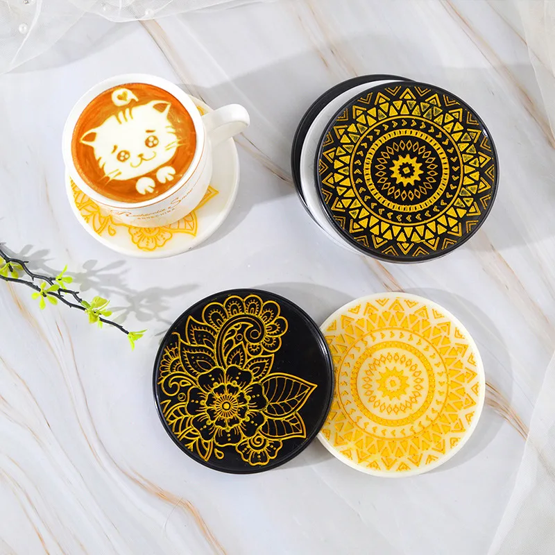 Round Coaster Silicone Mold Flower Pattern Cup Mat Making Mold DIY Crystal Epoxy Resin Plaster Clay Gypsum Cup Mat Mould
Round Coaster Silicone Mold Flower Pattern Cup Mat Making Mold DIY Crystal Epoxy Resin Plaster Clay Gypsum Cup Mat Mould