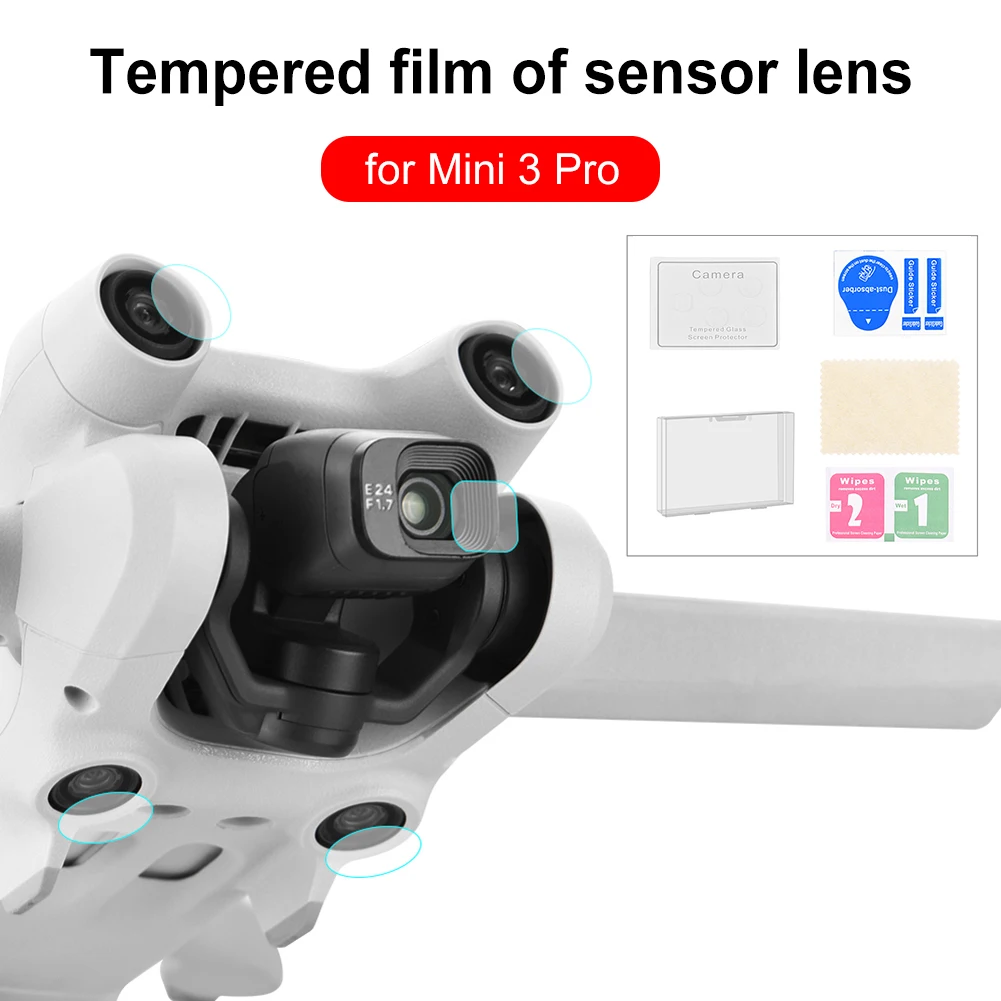

Защитная пленка для объектива HD-камеры, закаленное стекло против царапин, защитная пленка для объектива, аксессуары для дрона, комплекты для защиты от ударов для DJI Mini 3 Pro