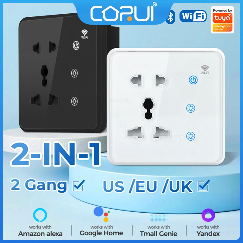 Настенная розетка CoRui с Wi-Fi и граффити для умного дома, сенсорный выключатель для уличных ламп, американская, Европейская, Британская вилка, ...
Настенная розетка CoRui с Wi-Fi и граффити для умного дома, сенсорный выключатель для уличных ламп, американская, Европейская, Британская вилка, ...