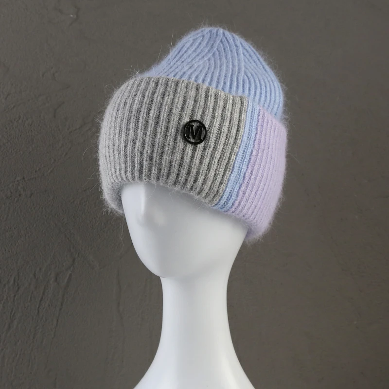 New Color Matching Beanies for Women Rabbit Fur Soft Fluffy Winter Hat Lady Pinkycolor Warm Angora Knitted Skullies Diamond WANG
New Color Matching Beanies for Women Rabbit Fur Soft Fluffy Winter Hat Lady Pinkycolor Warm Angora Knitted Skullies Diamond WANG