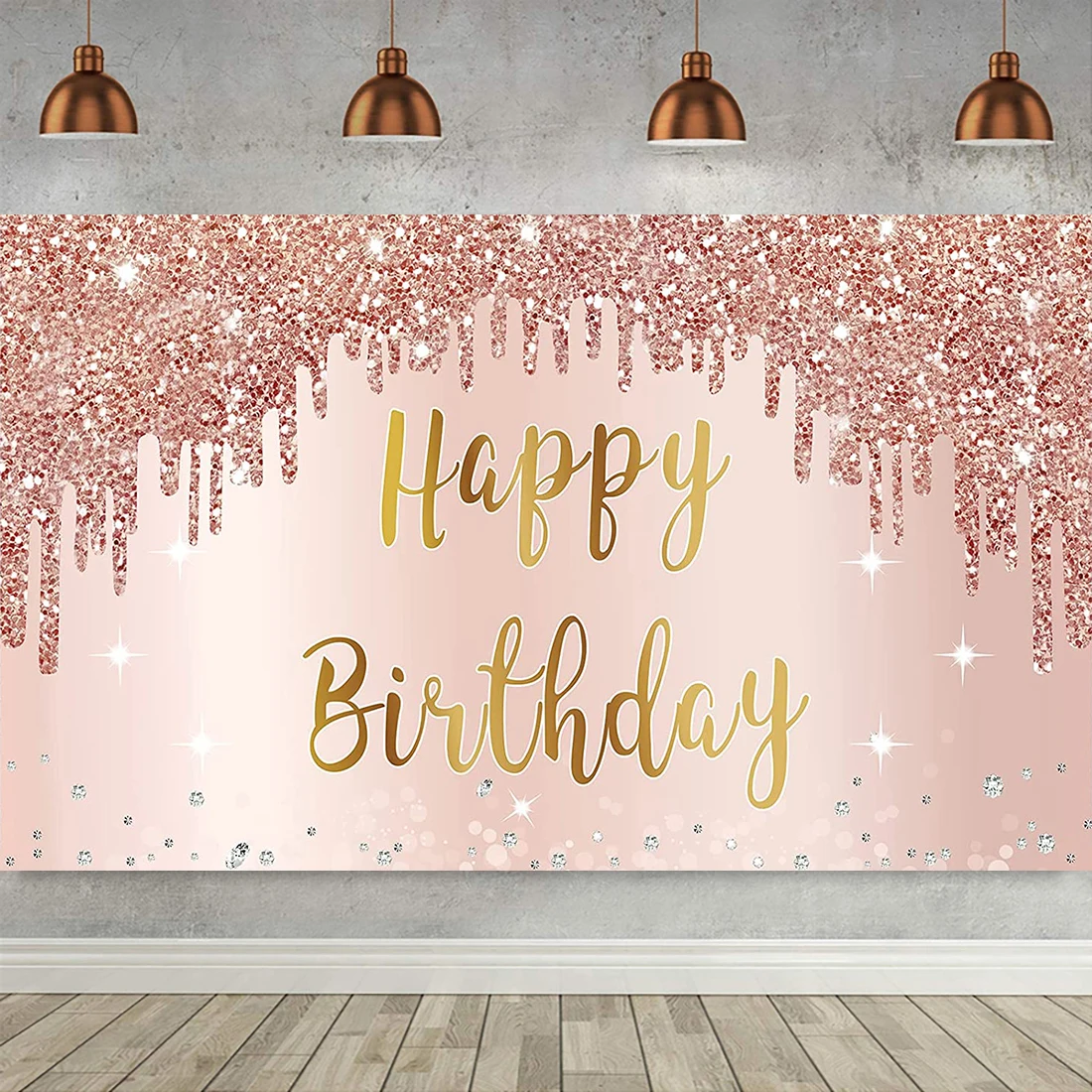 Happy Birthday Backdrop for Girl Women Pink Rose Gold Glitter Photo Party Banner Poster Decor Background 10th 16th 18th 80th
Happy Birthday Backdrop for Girl Women Pink Rose Gold Glitter Photo Party Banner Poster Decor Background 10th 16th 18th 80th