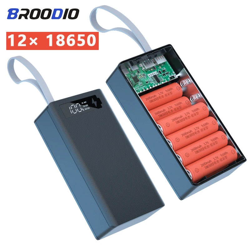 Detachable Welding-free 12× 18650 Battery Power Bank Case DIY Shell PD QI 3.0 10W Quick Charger For Phones Battery Storage Boxes
Detachable Welding-free 12× 18650 Battery Power Bank Case DIY Shell PD QI 3.0 10W Quick Charger For Phones Battery Storage Boxes