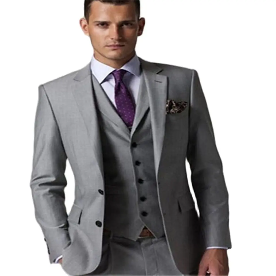 Custom made Mens Suits Light Gray Tailcoat Set Slim Wedding Suits Mens gray Groom Tuxedos( jacket+Pants+vest+tie)
Custom made Mens Suits Light Gray Tailcoat Set Slim Wedding Suits Mens gray Groom Tuxedos( jacket+Pants+vest+tie)