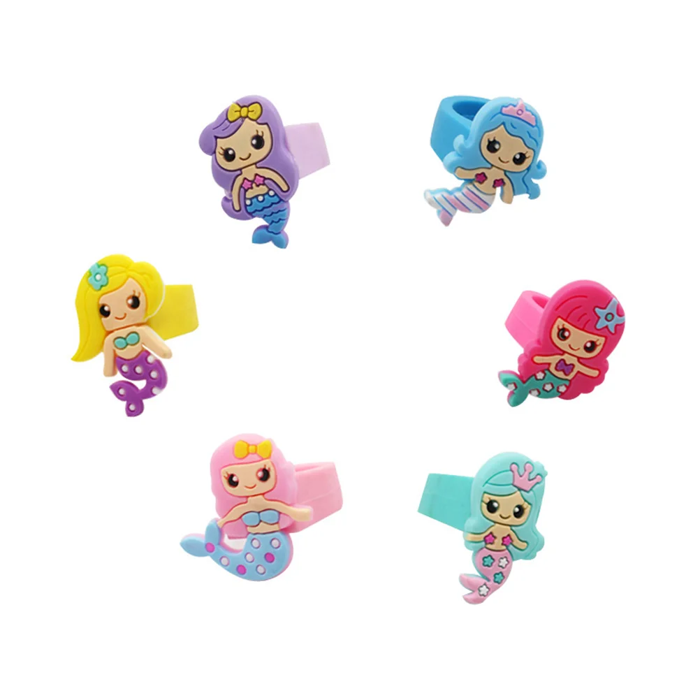 24pcs Mermaid Shape Rings PVC Children Rings Adorable Decorative Jewelry Birthday Party Favors Gifts for Kids Random Assorted
24pcs Mermaid Shape Rings PVC Children Rings Adorable Decorative Jewelry Birthday Party Favors Gifts for Kids Random Assorted