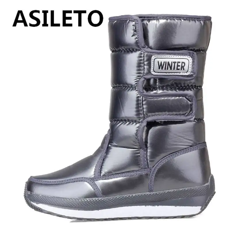 ASILETO 2022 Female Snow Boots Mid Calf Hook&Loop Thick Heel Waterproof Woman Shoes Anti-slip Winter Warm Plush Fur Leisure 40
ASILETO 2022 Female Snow Boots Mid Calf Hook&Loop Thick Heel Waterproof Woman Shoes Anti-slip Winter Warm Plush Fur Leisure 40