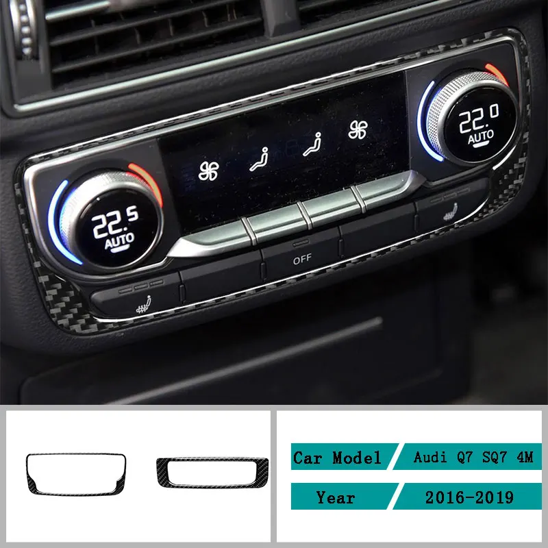 Carbon Fiber Car Accessories Interior Back Row Air Conditioning Panel Decals Cover Trim Stickers For Audi Q7 SQ7 4M 2016-2019
Carbon Fiber Car Accessories Interior Back Row Air Conditioning Panel Decals Cover Trim Stickers For Audi Q7 SQ7 4M 2016-2019