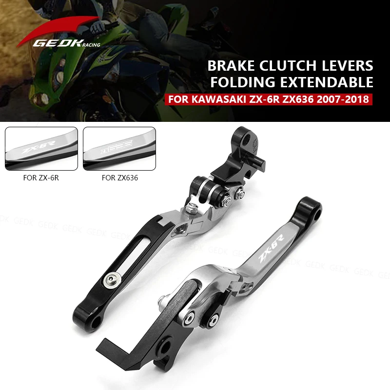 Clutch Brake Pump Lever For Kawasaki ZX6R ZX636 2007-2018 ZX 6R Motorcycle Folding Extendable Adjustable CNC Aluminum Parts
Clutch Brake Pump Lever For Kawasaki ZX6R ZX636 2007-2018 ZX 6R Motorcycle Folding Extendable Adjustable CNC Aluminum Parts