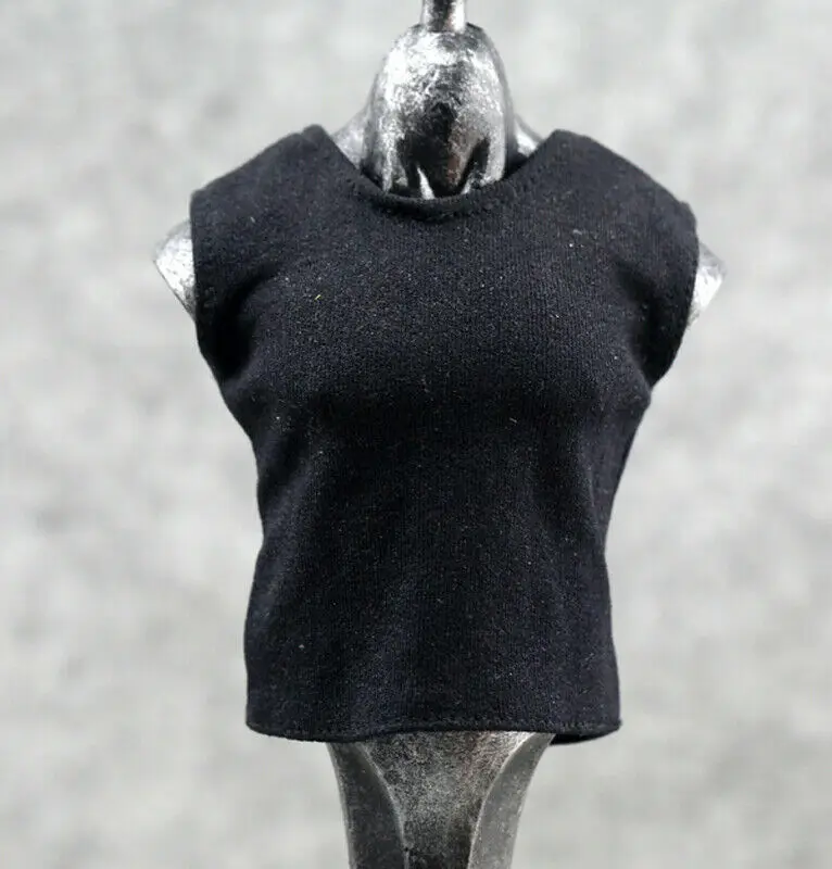 A4-02 Black 1/6th Men's Sleeveless T-shirt Vest model For 12" Male Figure Doll
A4-02 Black 1/6th Men's Sleeveless T-shirt Vest model For 12" Male Figure Doll