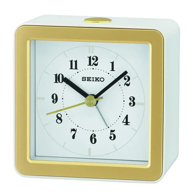 Stunning Cute QHE082WLH White Quartz Bedside Alarm Clock - Stop Losing Sleep and Get a Good Night's Rest!
Stunning Cute QHE082WLH White Quartz Bedside Alarm Clock - Stop Losing Sleep and Get a Good Night's Rest!