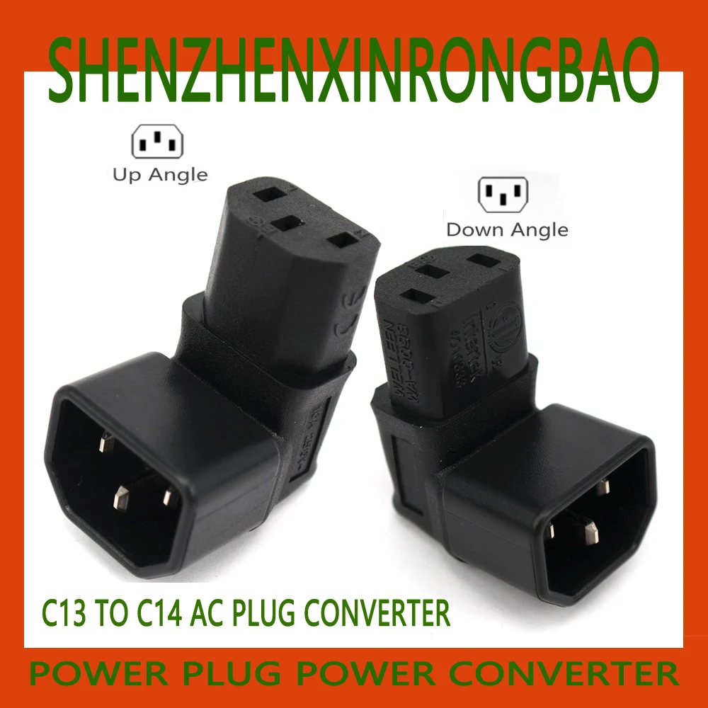 IEC320 C13 to C14 AC Plug Converter, Up/Down Angle Power Adapter Plug,New 3Pin Female to Maler. IEC320 90 Degree Corner10A 205V
IEC320 C13 to C14 AC Plug Converter, Up/Down Angle Power Adapter Plug,New 3Pin Female to Maler. IEC320 90 Degree Corner10A 205V
