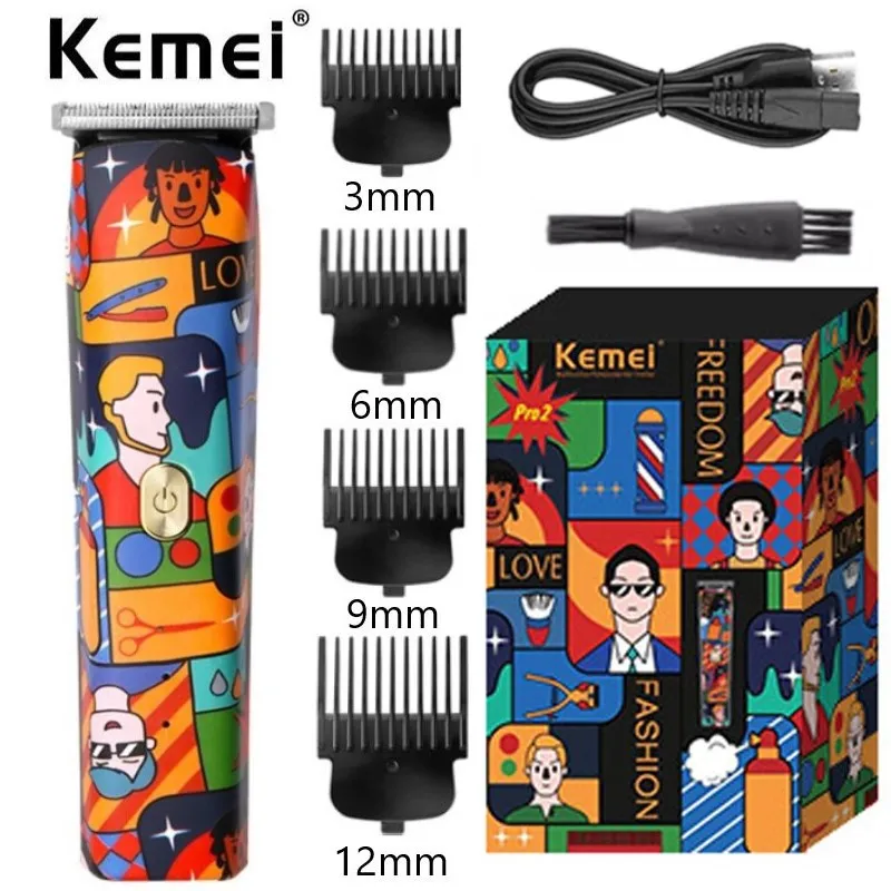 Профессиональная машинка для стрижки волос Kemei T-Blade, модный беспроводной триммер для граффити, с нулевым изгибом, для мужчин
Профессиональная машинка для стрижки волос Kemei T-Blade, модный беспроводной триммер для граффити, с нулевым изгибом, для мужчин