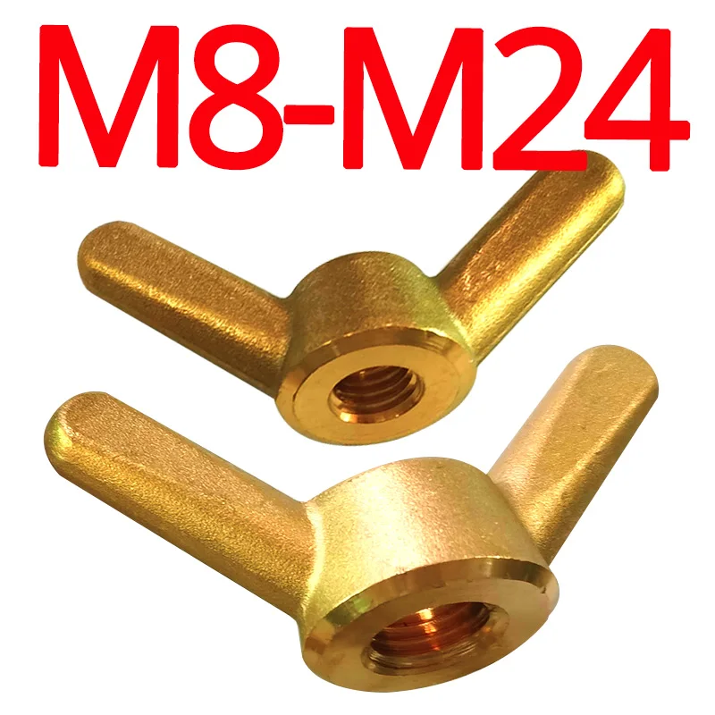 

Copper Hand Screw Butterfly Nut M8 M10 M12 M14 M16 M18 M20 M22 M24 Brass Wing Nut Cap Accessories Sheep Horn Fixing Hook