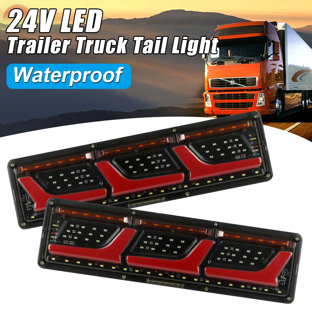 Warning Lights Waterproof Truck LED Tail Light Rear Brake Stop Lamp For Trailer Car Truck A Pair 24V Turn Indicators
Warning Lights Waterproof Truck LED Tail Light Rear Brake Stop Lamp For Trailer Car Truck A Pair 24V Turn Indicators