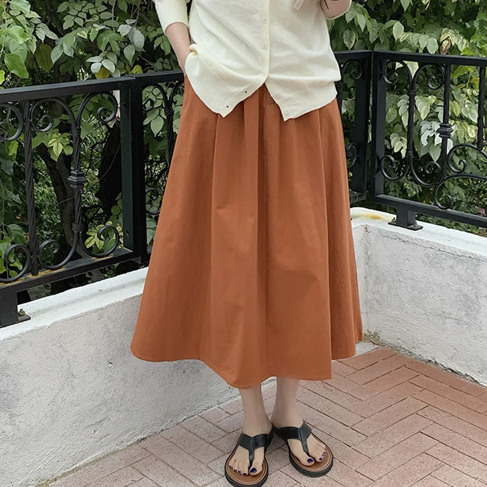 Ladies Skirt 2022 Spring Summer New Solid Color High Waist Mid Length Casual A-Line Skirt College Style Student Girls Bottoms
Ladies Skirt 2022 Spring Summer New Solid Color High Waist Mid Length Casual A-Line Skirt College Style Student Girls Bottoms