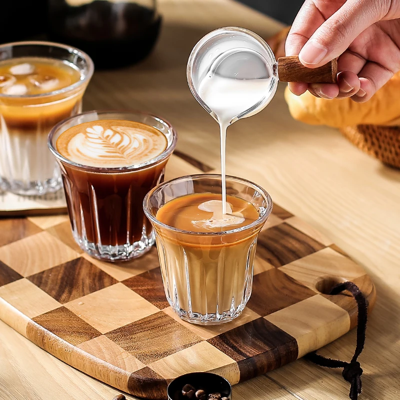 JINYOUJIA Espresso Tempered Glass Cup Transparent Handmade Heat Resistant Tea Drink Cups Espresso Coffee Drinkware
JINYOUJIA Espresso Tempered Glass Cup Transparent Handmade Heat Resistant Tea Drink Cups Espresso Coffee Drinkware