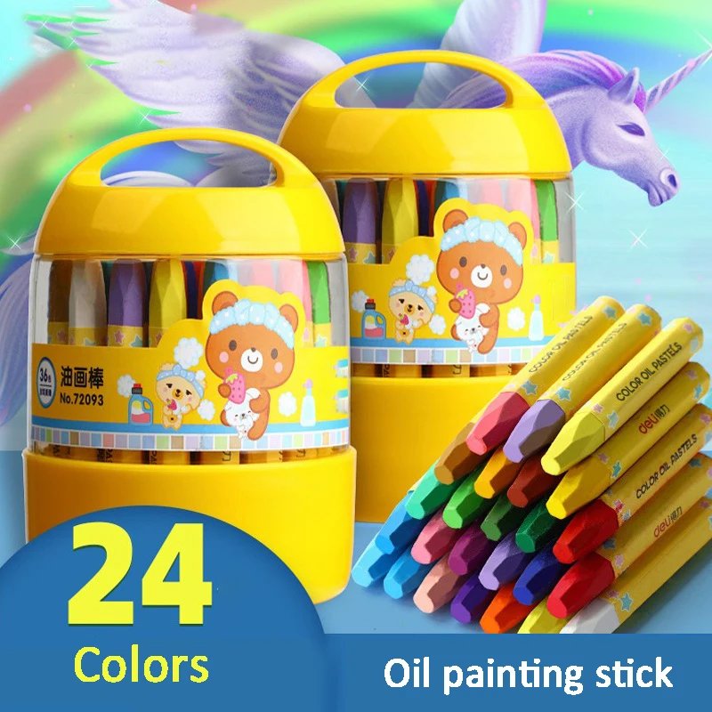 12/18/24/36 Color Crayons Non-toxic Painting Brushes Oil Painting Stick School Supplies Kids Art Set Stationery
12/18/24/36 Color Crayons Non-toxic Painting Brushes Oil Painting Stick School Supplies Kids Art Set Stationery