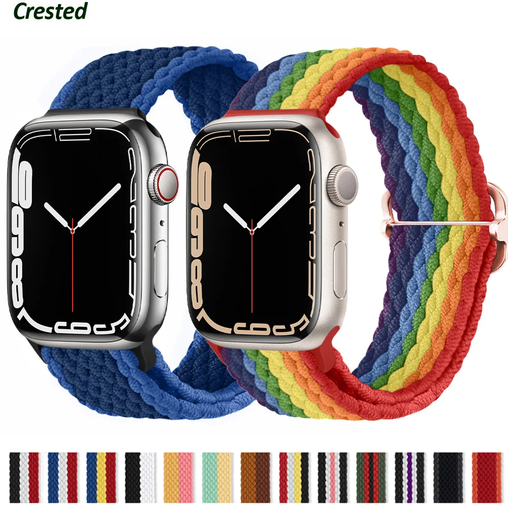 Braided Solo Loop For Apple Watch Band 45 mm 44mm 40mm 45mm 41mm 42mm 38mm nylon Bracelet correa iWatch serie 7 6 5 4 3 se strap
Braided Solo Loop For Apple Watch Band 45 mm 44mm 40mm 45mm 41mm 42mm 38mm nylon Bracelet correa iWatch serie 7 6 5 4 3 se strap