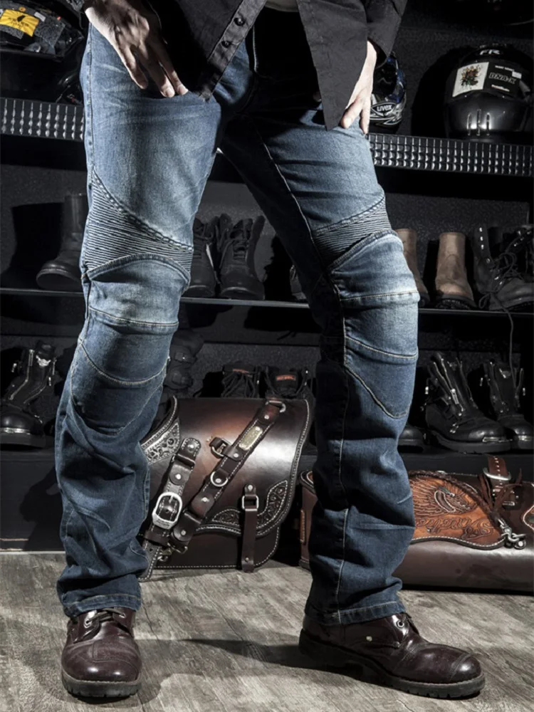4xl Plus Mens Biker Jeans Male Pants Denim Pants Original Size Protection Black Clothing Motocycle Stretch Trousers Off-road
4xl Plus Mens Biker Jeans Male Pants Denim Pants Original Size Protection Black Clothing Motocycle Stretch Trousers Off-road
