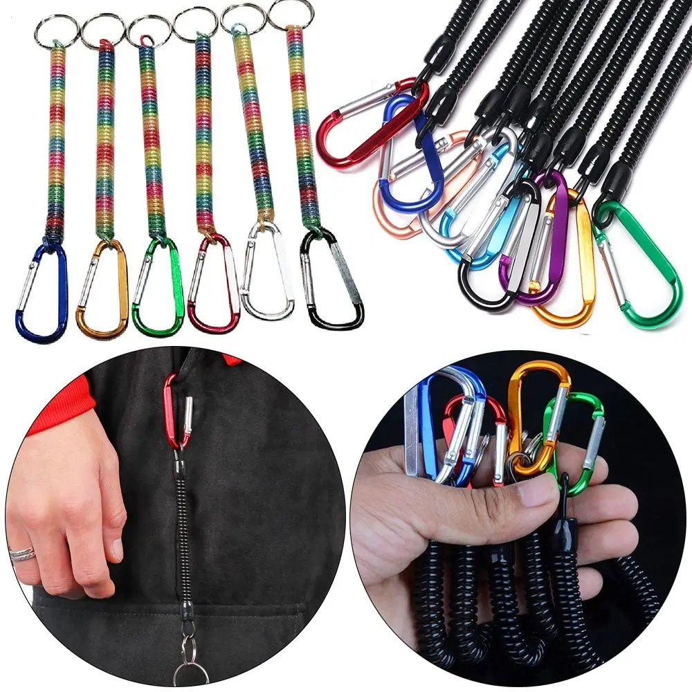 Tackle Outdoor Hiking Camping Camping Carabiner Portable Fishing Lanyards Anti-lost Phone Keychain Spring Elastic Rope
Tackle Outdoor Hiking Camping Camping Carabiner Portable Fishing Lanyards Anti-lost Phone Keychain Spring Elastic Rope