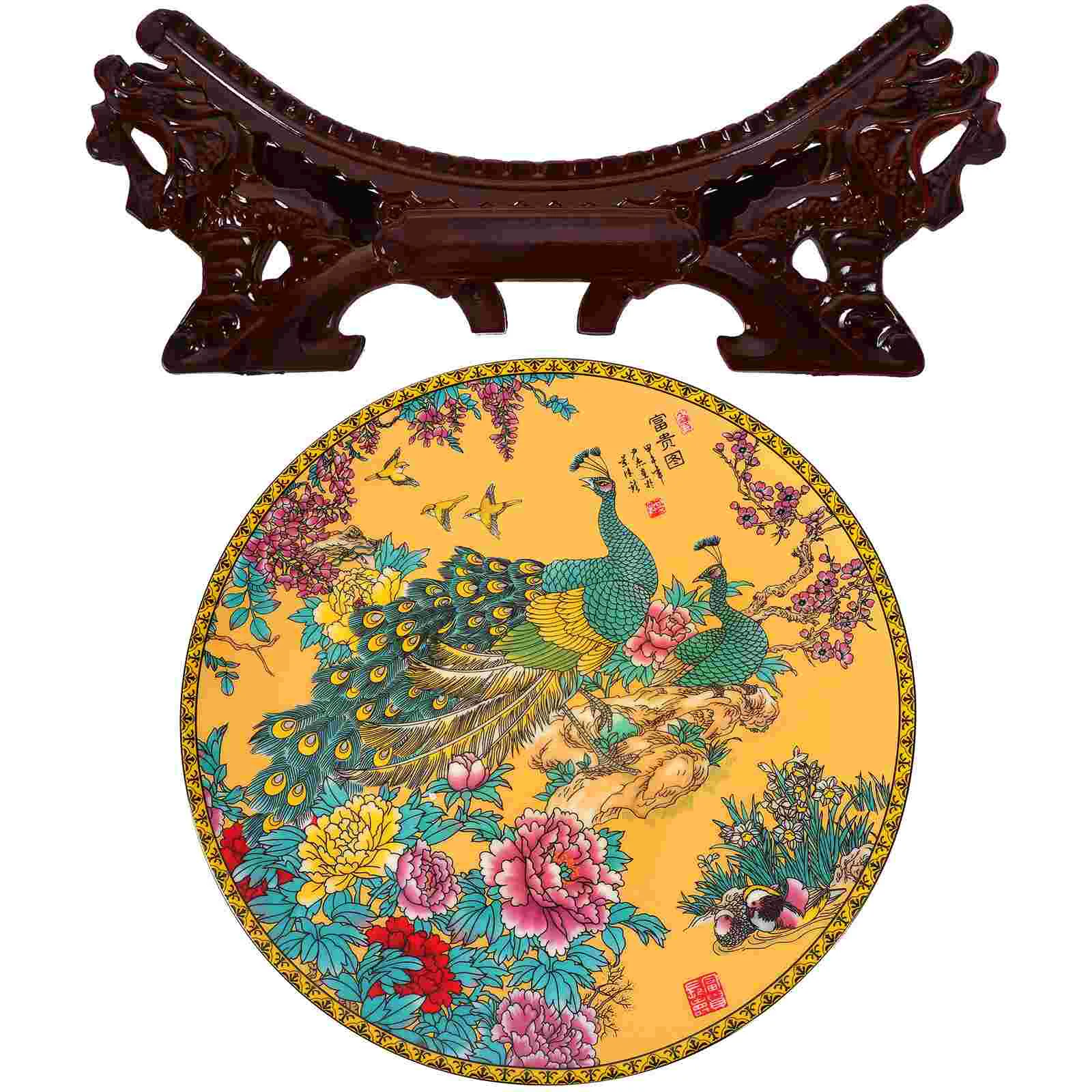 Dinner Plates Creative Food Decorative Ceramic Chinese Style Ornament Durable Small Office
Dinner Plates Creative Food Decorative Ceramic Chinese Style Ornament Durable Small Office