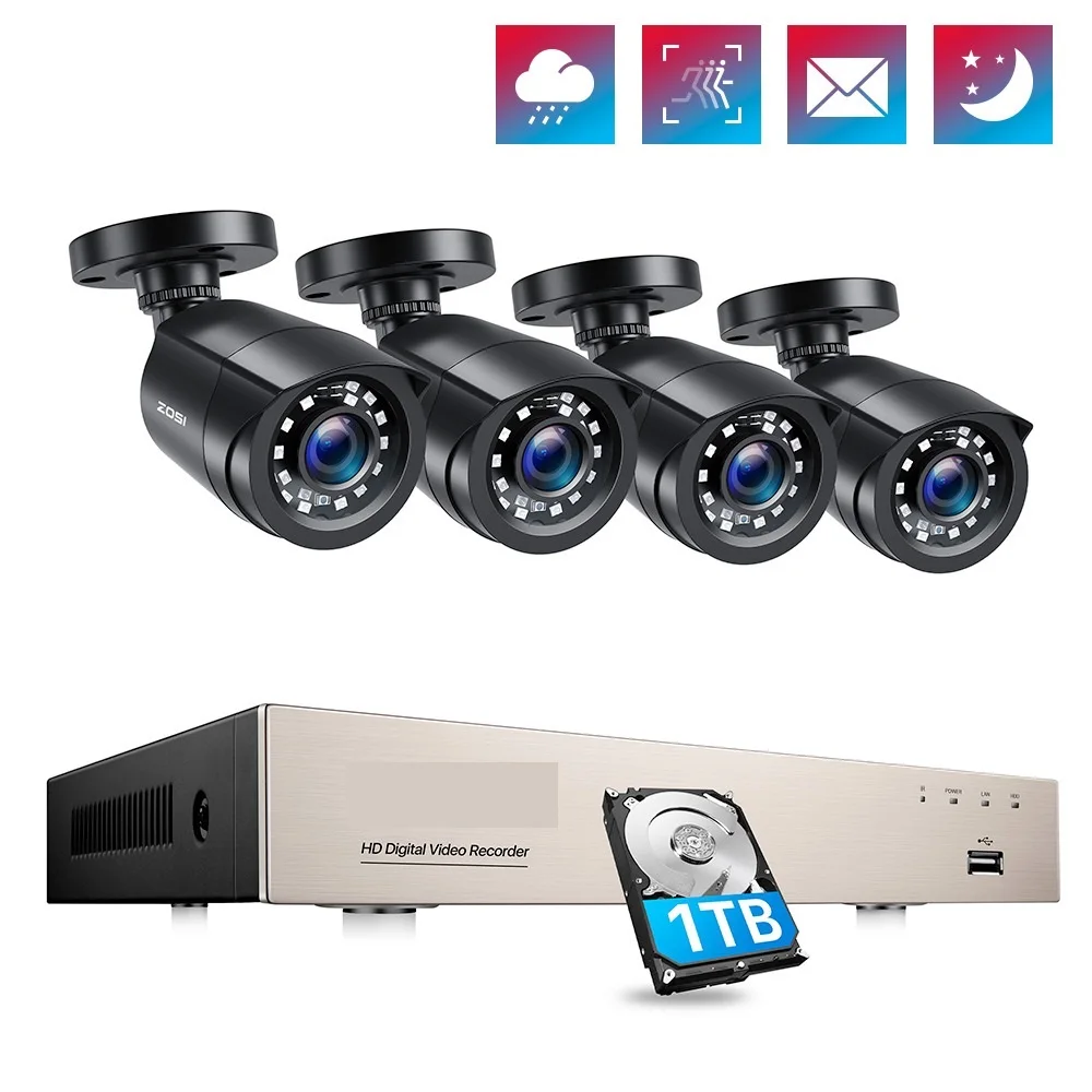8CH 1080P CCTV System Outdoor,5MP Lite Video DVR with 4/8pcs 2MP Security Camera Day/Night Home Video Surveillance System
8CH 1080P CCTV System Outdoor,5MP Lite Video DVR with 4/8pcs 2MP Security Camera Day/Night Home Video Surveillance System