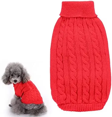 Dog Sweaters Pet Clothes Soft Stripe Thickening Knitwear Sleeveless Warm Puppy Outfits Knitted Shirt Cold Weather Winter Sweater
Dog Sweaters Pet Clothes Soft Stripe Thickening Knitwear Sleeveless Warm Puppy Outfits Knitted Shirt Cold Weather Winter Sweater