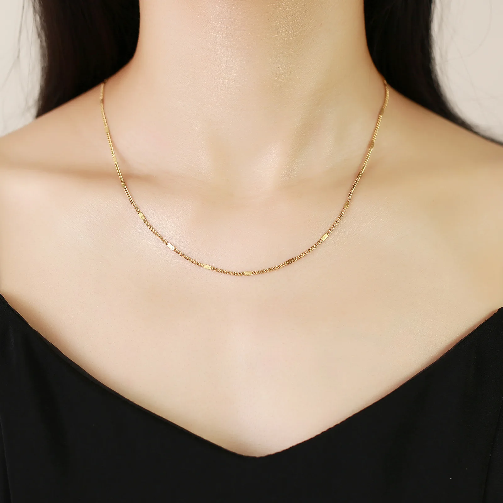 Stainless Steel Necklace Gold Women's Fashion Fashion Long Titanium Steel Jewelry 2021 Summer Jewelry
Stainless Steel Necklace Gold Women's Fashion Fashion Long Titanium Steel Jewelry 2021 Summer Jewelry
