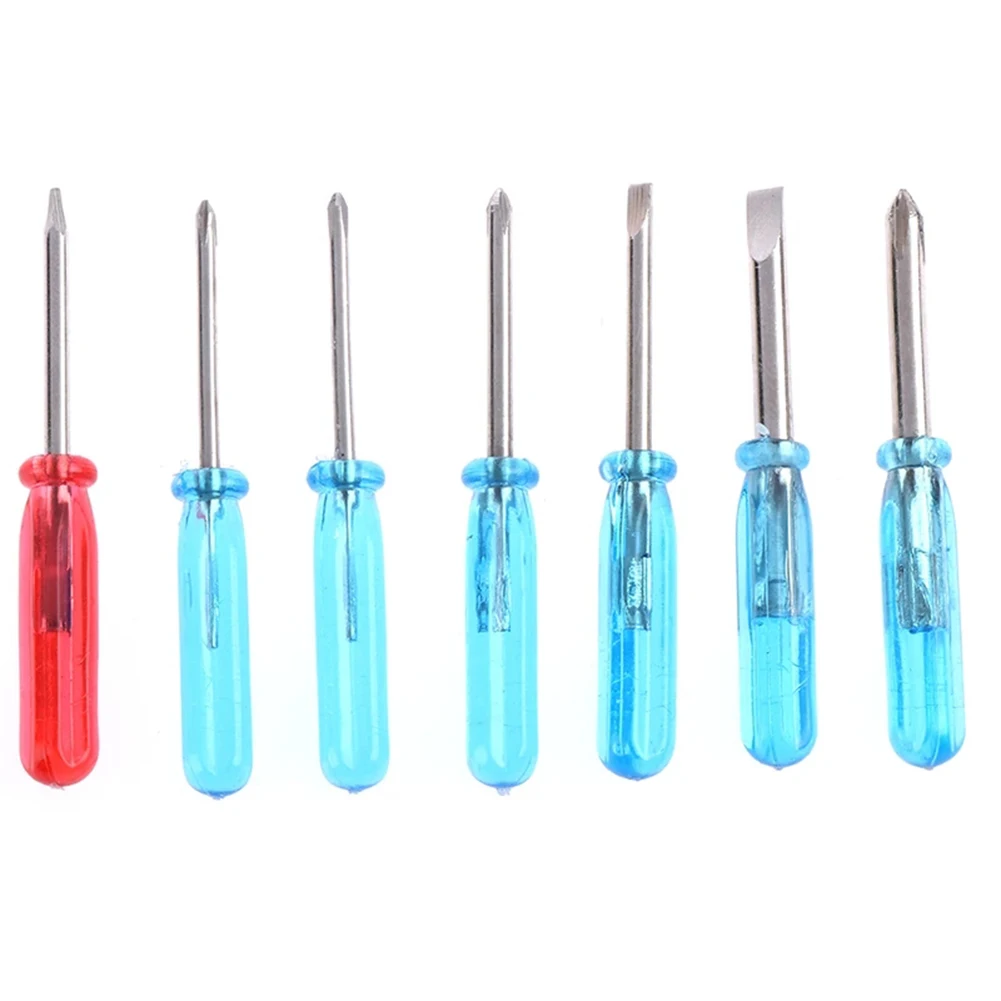 

7Pcs/Set Mini Screwdriver Slotted Cross Five-pointed Star Screwdriver 45mm Repair For Disassemble Toys Small Items Hand Tools
